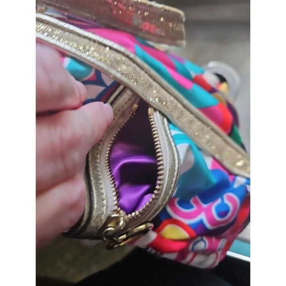 Coach F21361 Poppy Pop Signature C Spotlight Tote Hand/Shoulder Multicolored Bag - Picture 15 of 16